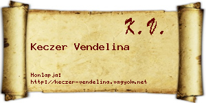 Keczer Vendelina névjegykártya